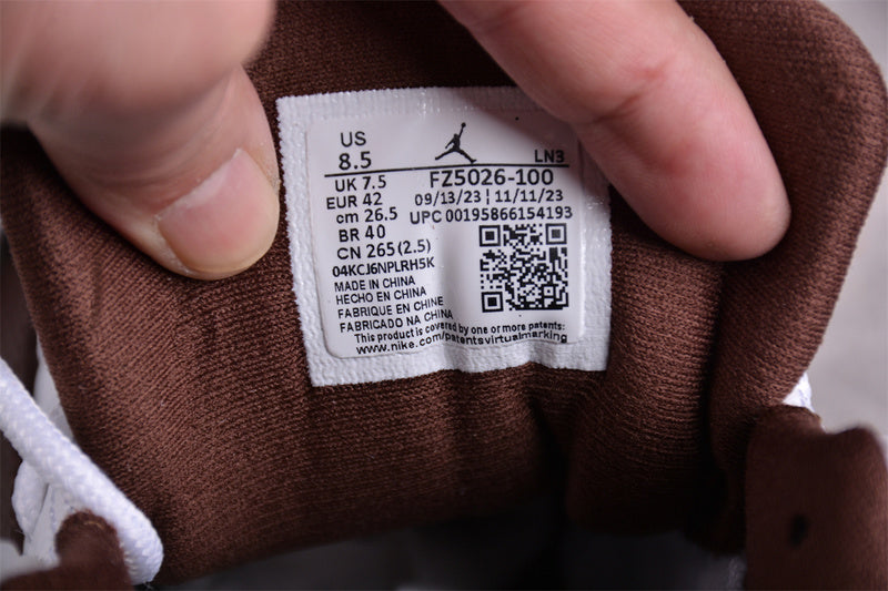 Nike Air Jordan 12 Retro Brown White Sneakers