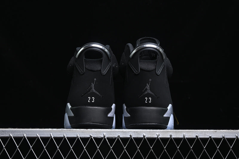Nike Air Jordan 6 Retro Metallic Silver Black Sneakers