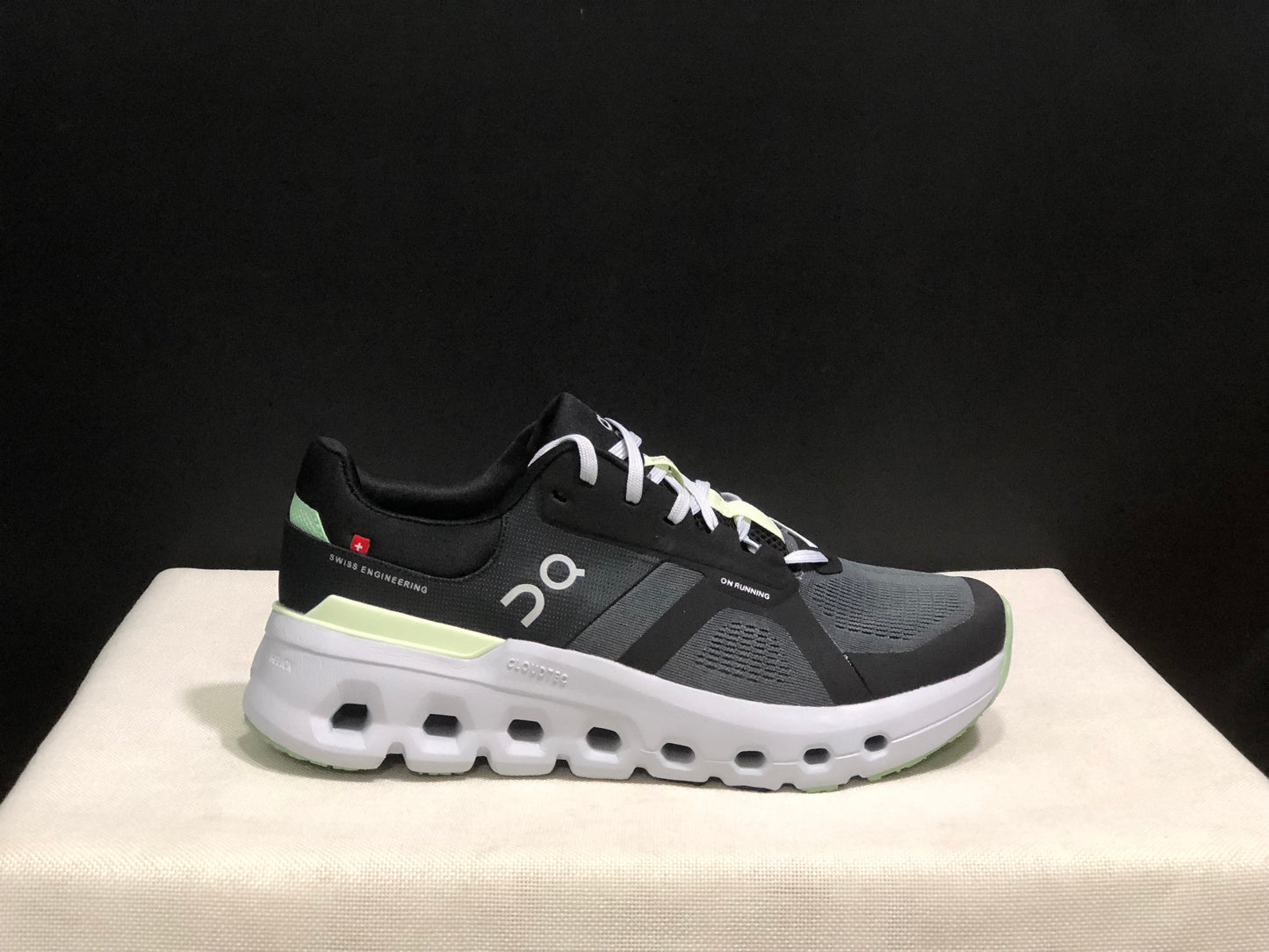 On Running Cloudrunner 2 Mesh Breathable Running Shoes Black/Grey