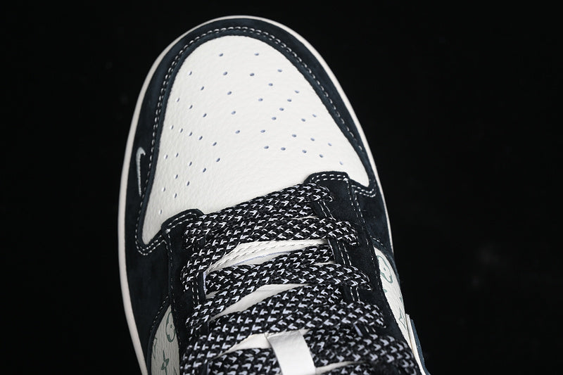 Nike Air Jordan SB Dunk Low Blue Sole White Black Sneakers