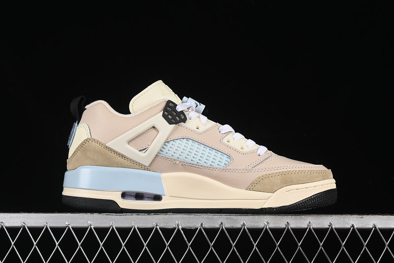 Nike Air Jordan Spizike Low Blue Brown Khaki Sneakers
