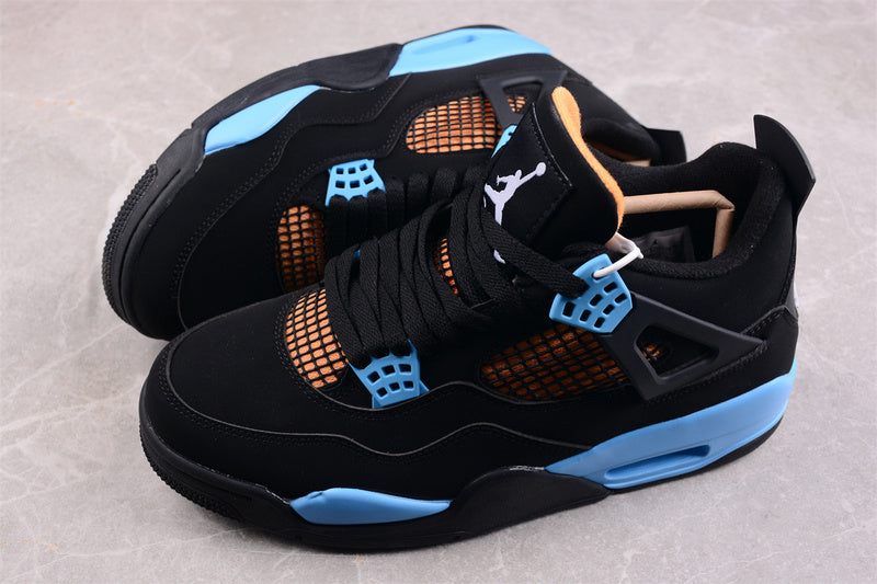 Nike Air Jordan 4 Retro Blue Black Sneakers