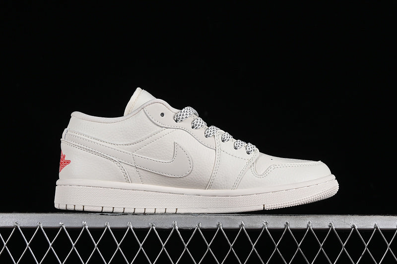 Nike Air Jordan 1 Low Supreme White Sneakers