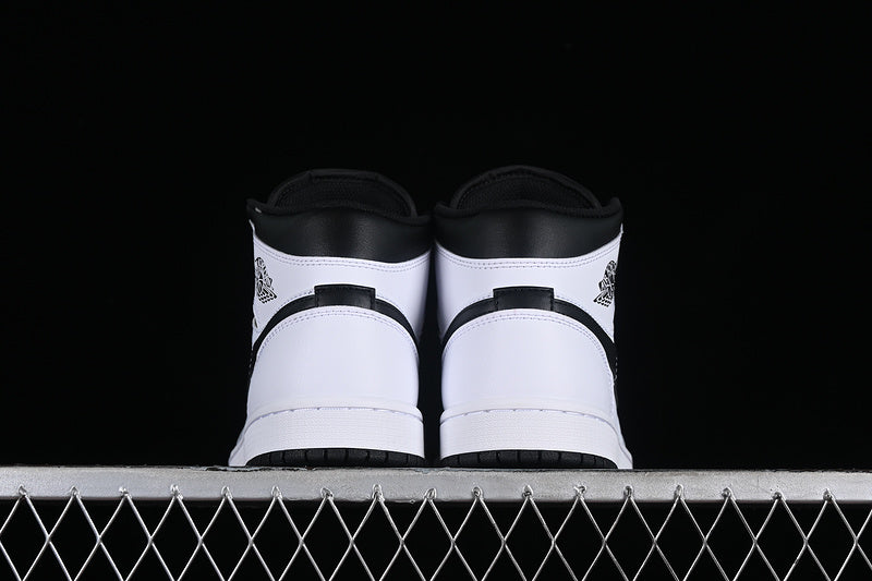 Nike Air Jordan 1 Mid Black White Sneakers