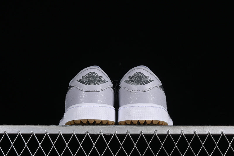 Nike Air Jordan 1 Low Wolf Grey White Gum Medium Brown Sole Sneakers
