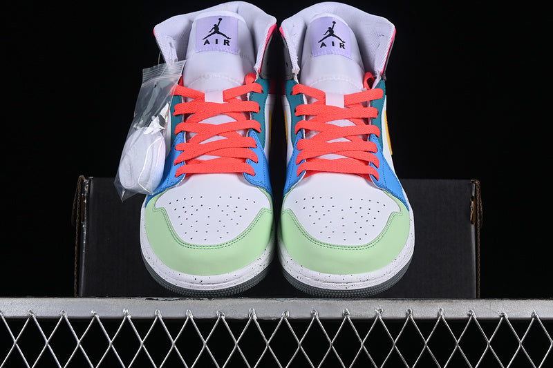 Nike Air Jordan 1 Mid SE MultiColor Sneakers