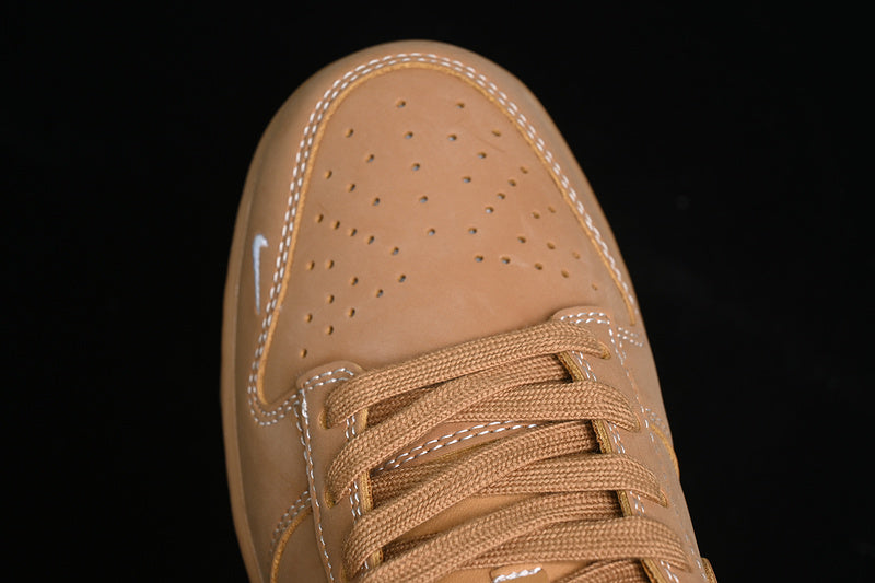 Nike Air Jordan 1 Low Wheat Color Brown Sneakers