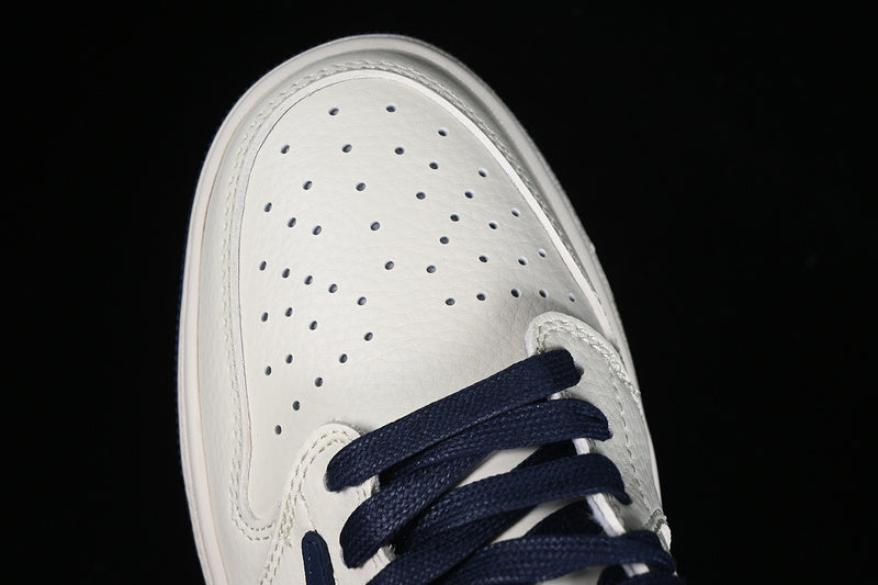 Nike Air Jordan 1 Low Travis Scott Fragment Design LV White Blue Sneakers
