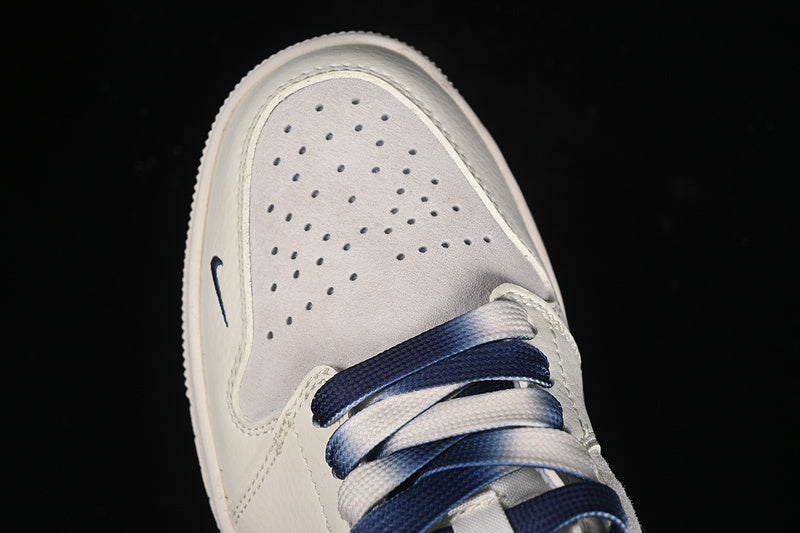 Nike Air Jordan 1 Low Supreme Blue White Sneakers