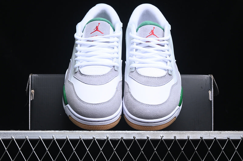Nike Air Jordan 4 Remastered Pine Green Neutral Grey White Sneakers