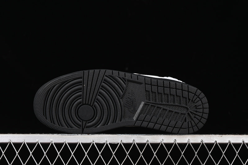Nike Air Jordan 1 Low Method Of Make Black Sole White Grey Sneakers