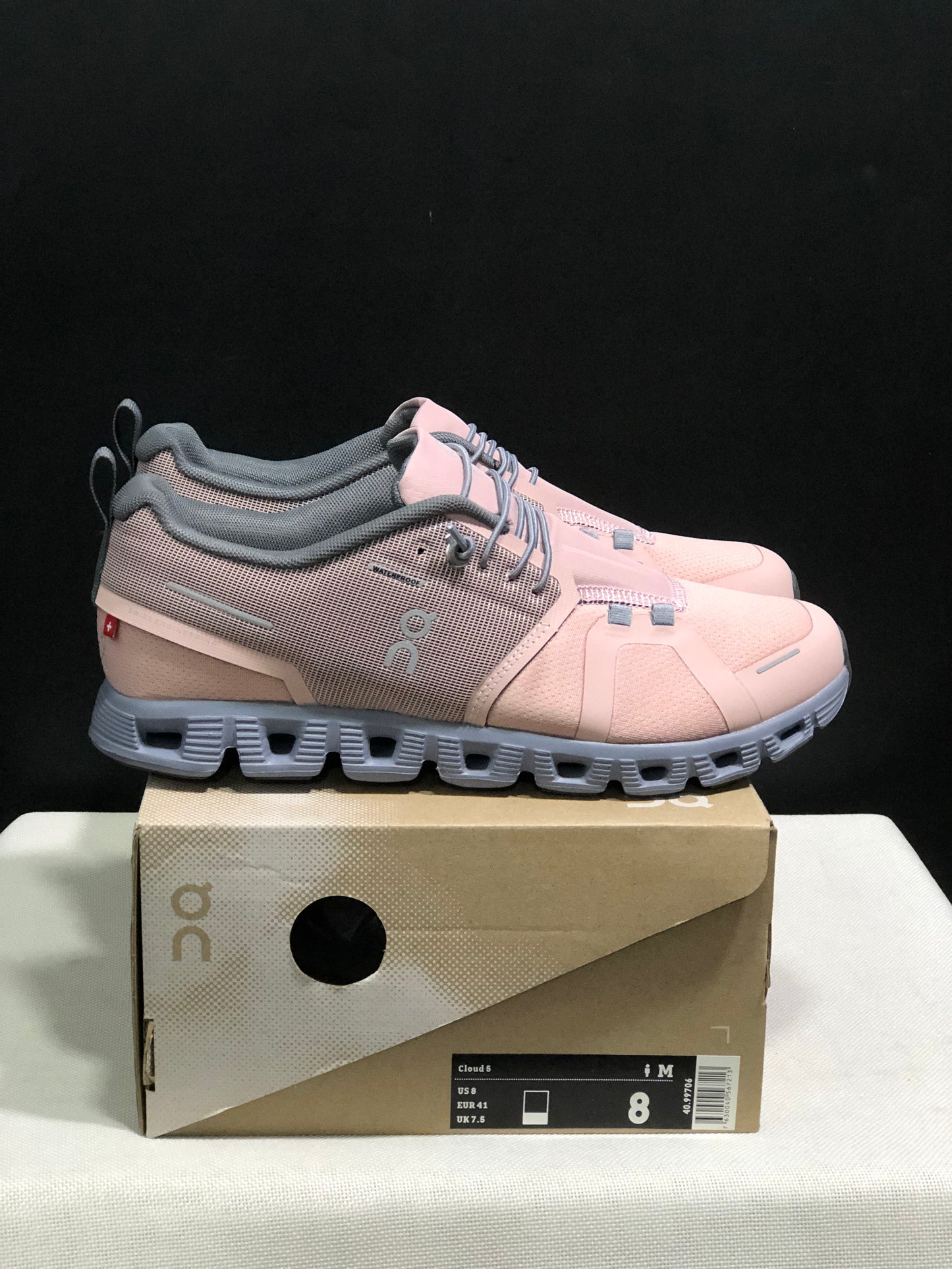 On Running Cloud 5 Lightweight Running Shoes Rose/Fossil