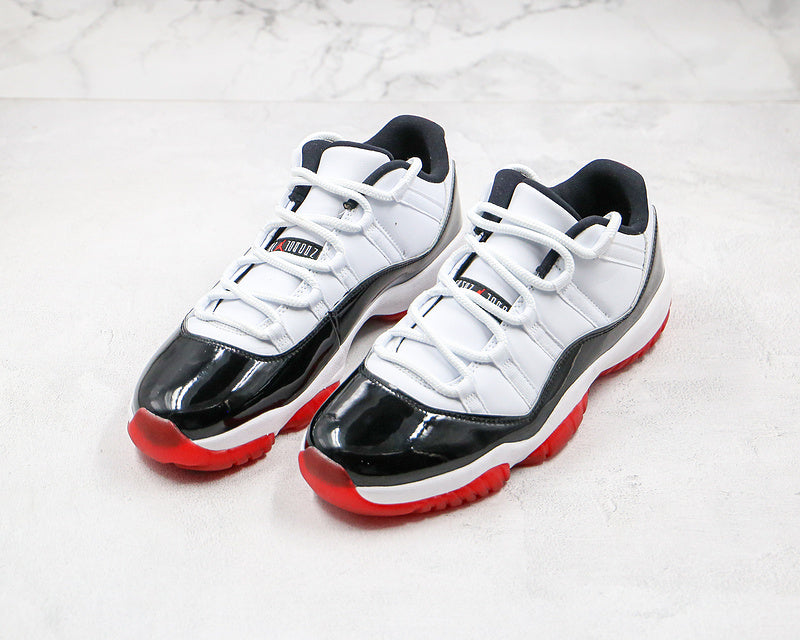 Nike Air Jordan 11 Retro Low GS Concord Bred White Red Black Sneakers