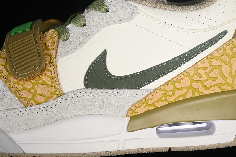 Nike Air Jordan Legacy 312 Low Phantom Alligator Golden Moss Sneakers