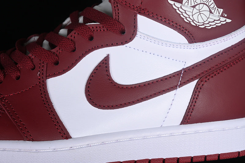 Nike Air Jordan 1 Retro High Dune Red White Sneakers