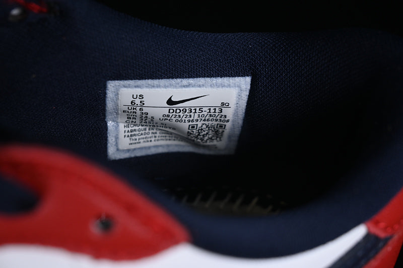 Nike Air Jordan 1 Low Golf USA White Obsidian Varsity Red Sneakers
