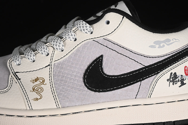 Nike Air Jordan 1 Low Black Myth White Grey Sneakers