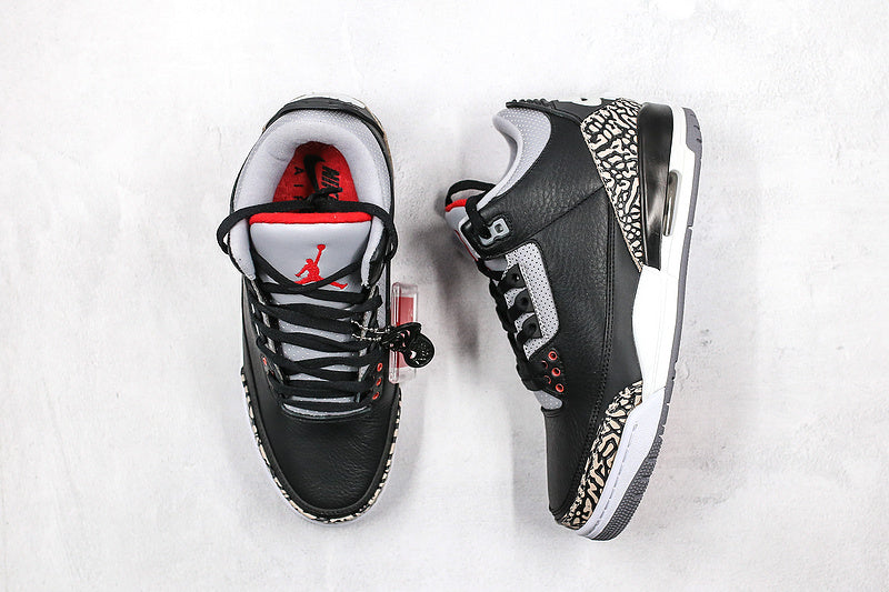 Nike Air Jordan 3 Retro OG Mid Black Cement Sneakers