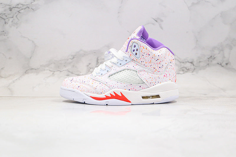 Nike Air Jordan 5 Retro GS Easter White Multicolour Sneakers