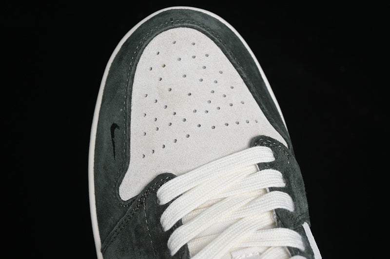 Nike Air Jordan 1 Low Black White Green Sneakers