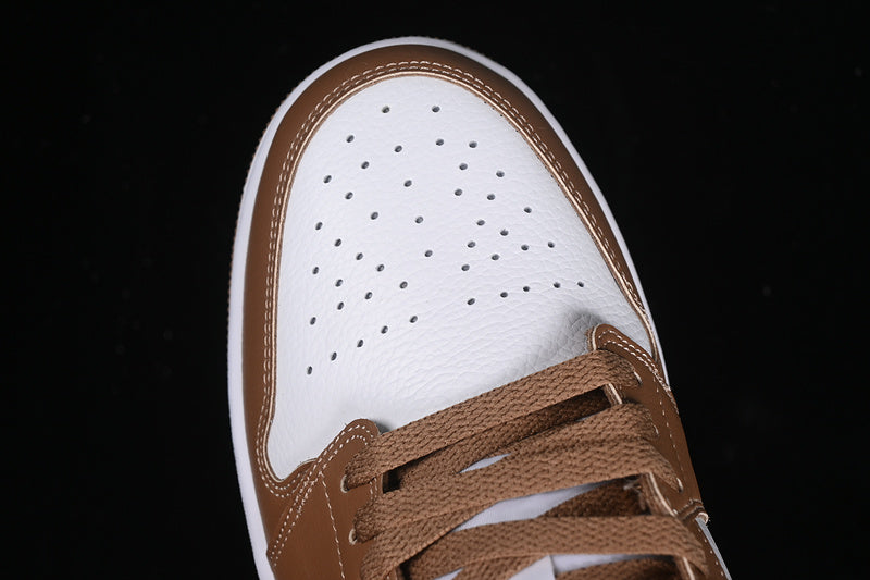 Nike Air Jordan 1 Low Archaeo Brown White Sneakers