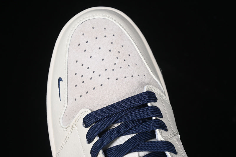Nike Air Jordan 1 Low Supreme Blue Sole White Sneakers