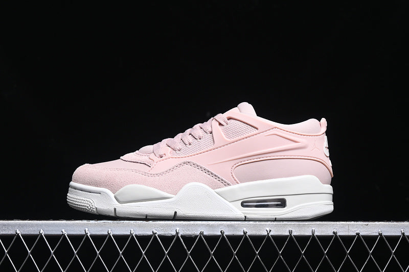 Nike Air Jordan 4 Remastered White Sole Pink Sneakers