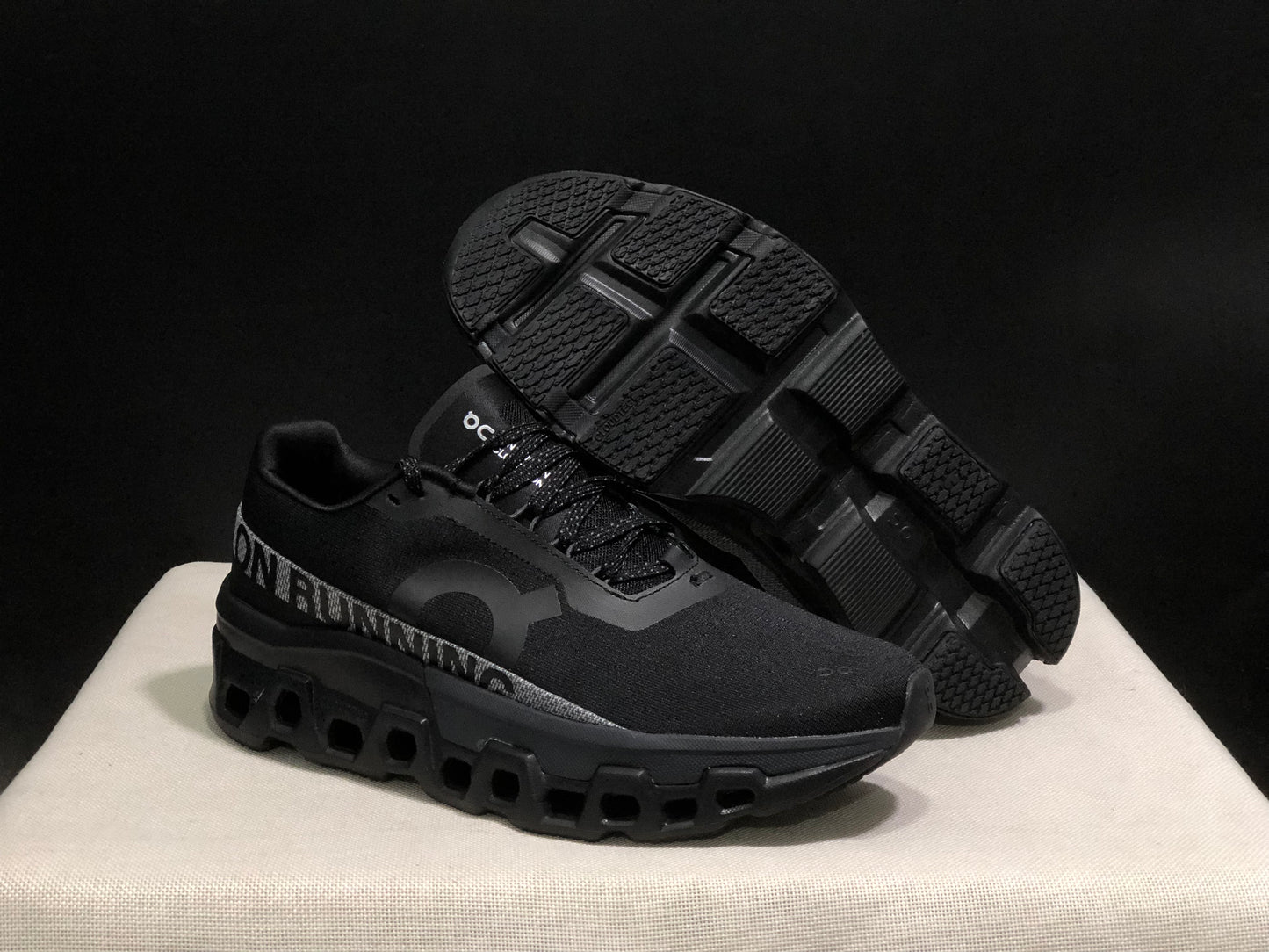 On Running Cloudmonster 2 Shock-Absorbing And Breathable Black Running Shoes
