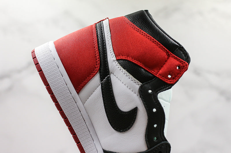 Nike Air Jordan 1 Retro High Satin Black Toe Sneakers