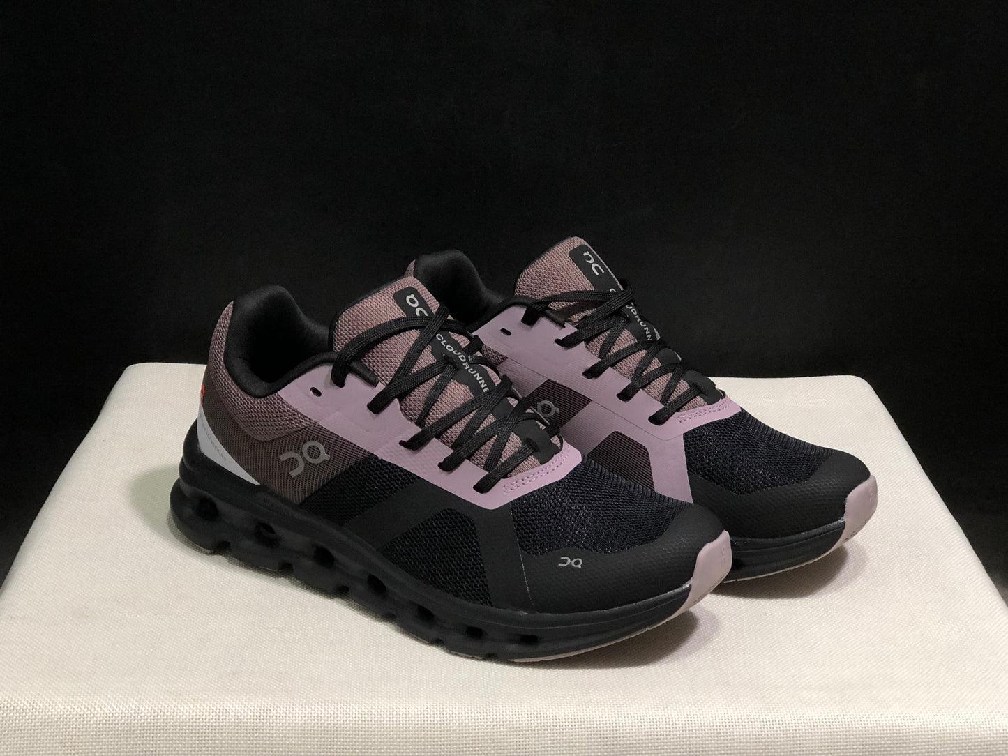 On Running Cloudrunner Anti-Slip Sports Running Shoes Black/Grape