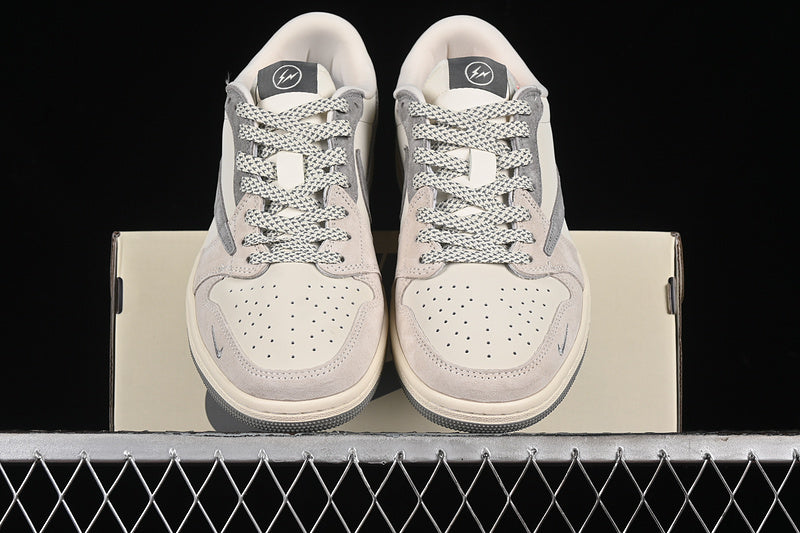 Nike Air Jordan 1 Low Travis Scott Fragment Design OG SP Grey White Sneakers