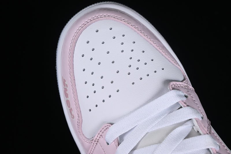 Nike Air Jordan 1 Low SE GS White Ice Blue Summit Pink Sneakers
