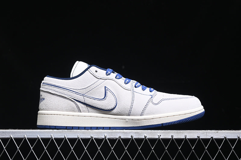 Nike Air Jordan 1 Retro Low Blue White Sneakers