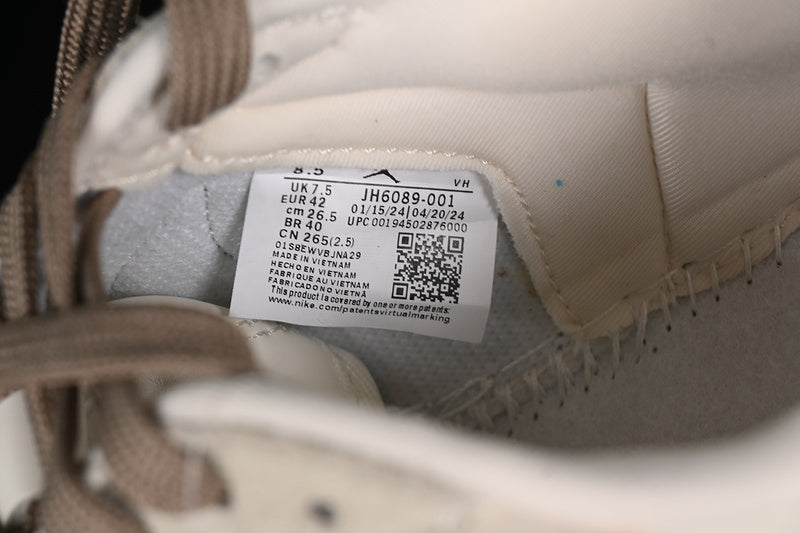 Travis Scott Fragment Design Nike Air Jordan 1 Low OG SP Beige Khaki Sneakers