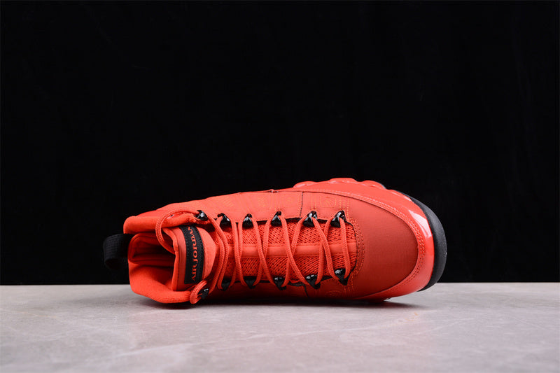 Nike Air Jordan 9 Retro Black Sole Chile Red Sneakers