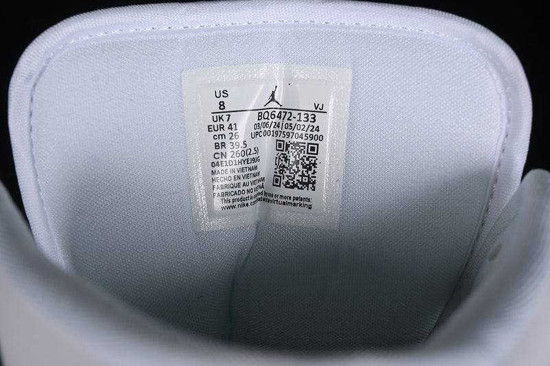 Nike Air Jordan 1 Mid White Sail Oxidized Green Sneakers