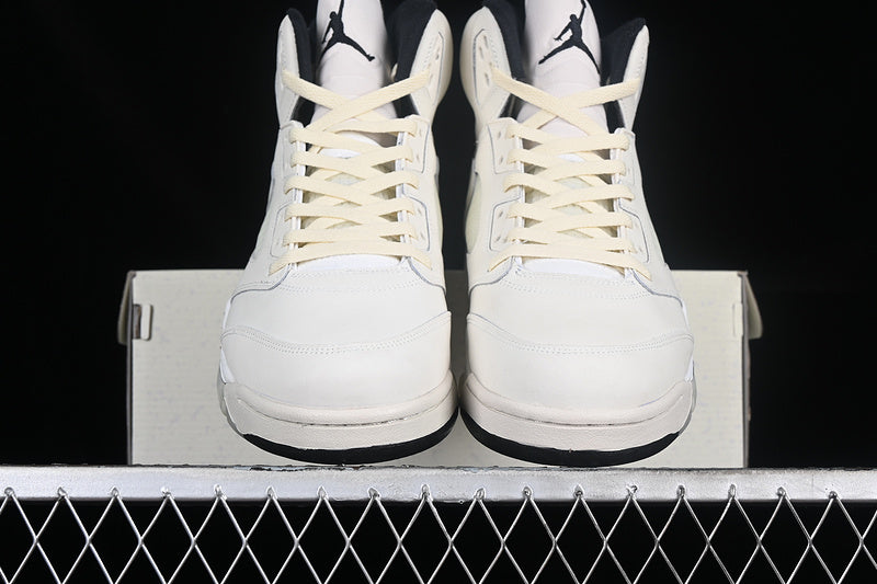 Nike Air Jordan 5 Retro Black Coconut Milk Sneakers