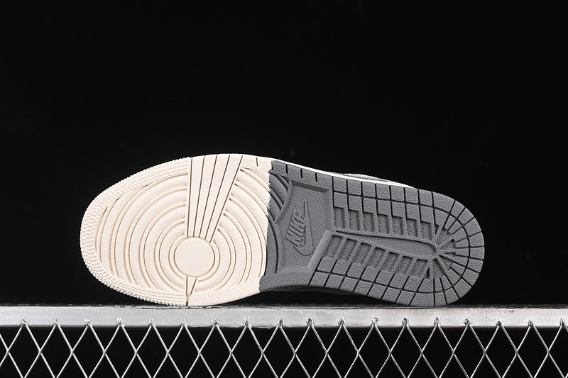 Nike Air Jordan 1 Low Supreme Beige Grey Sneakers