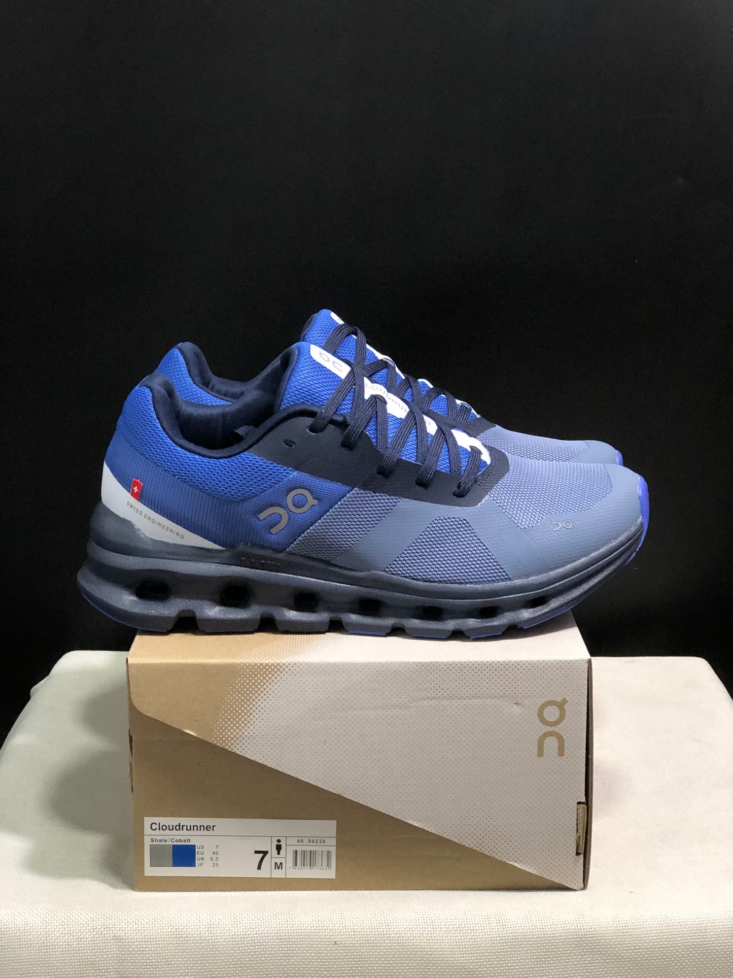 On Running Cloudrunner Anti-Slip Sports Running Shoes Shale/Cobalt