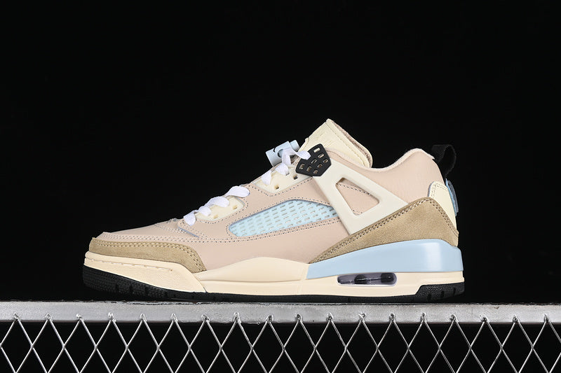 Nike Air Jordan Spizike Low Blue Brown Khaki Sneakers