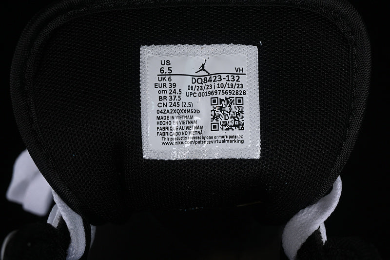Nike Air Jordan 1 Mid Black Sole White Sneakers