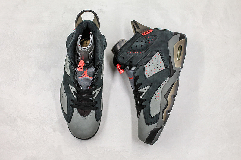 Nike Air Jordan 6 Retro Paris Saint-Germain Iron Grey Sneakers