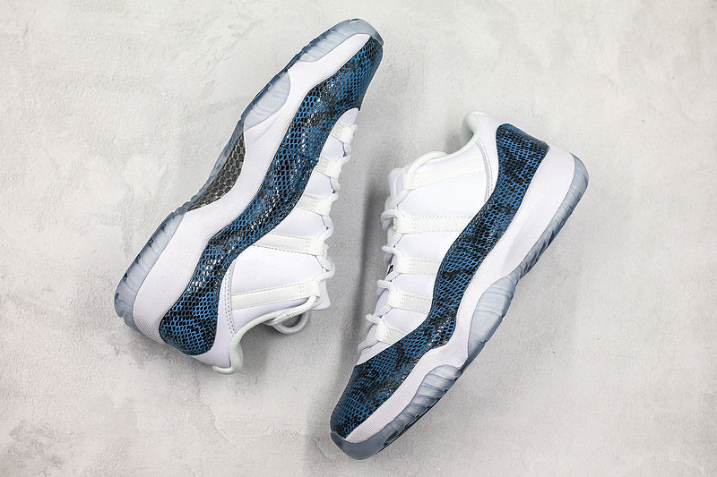 Nike Air Jordan 11 Retro Low Navy Snakeskin Sneakers