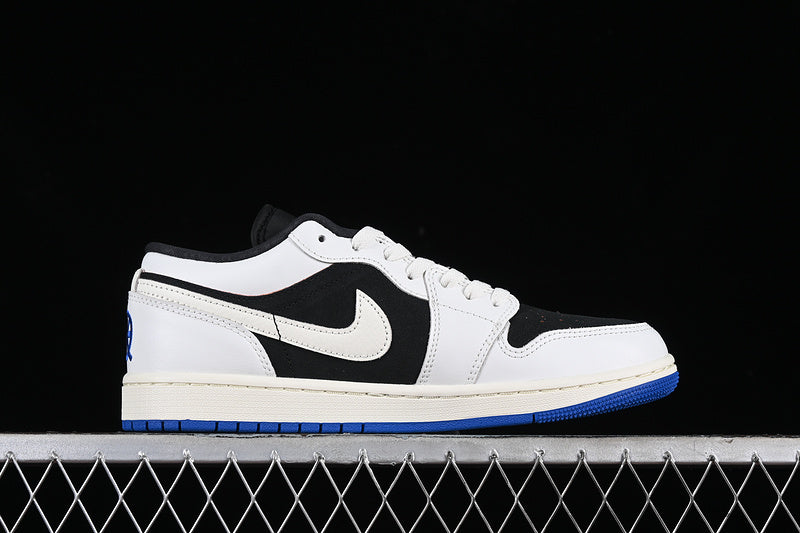 Nike Air Jordan 1 Low Quai 54 Off Noir Summit White Burn Sunrise Sail Sneakers