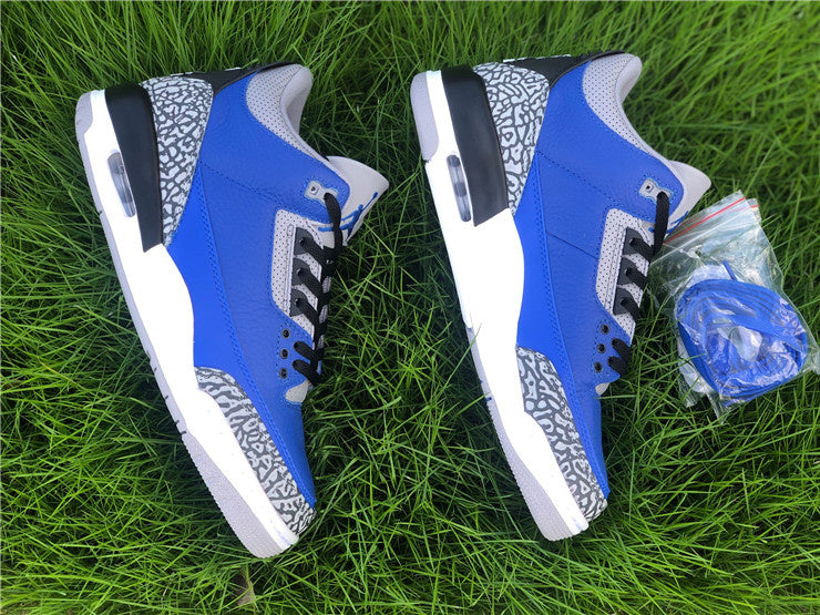 Nike Air Jordan 3 Retro Varsity Royal Cement Sneakers