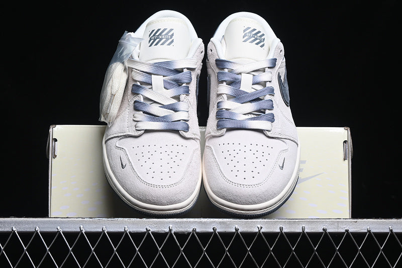 Nike Air Jordan 1 Low Grey Sole Grey White Sneakers