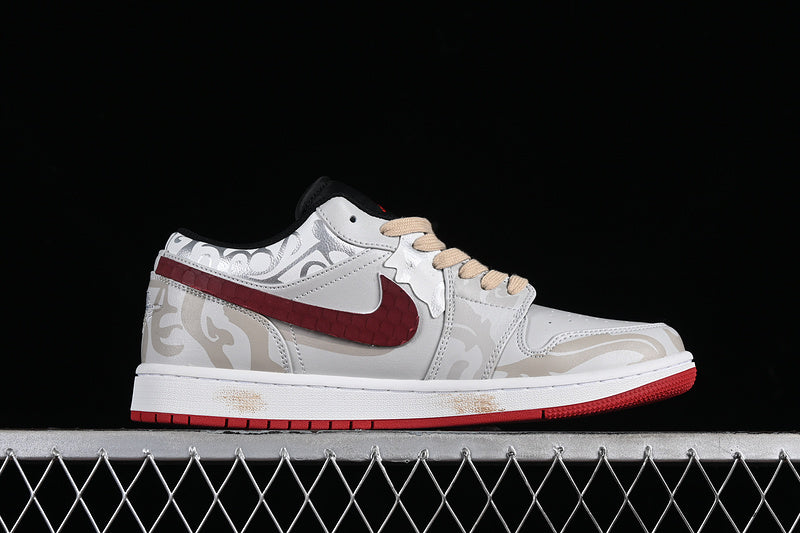 Nike Air Jordan 1 Low Auspicious Clouds Grey Sneakers