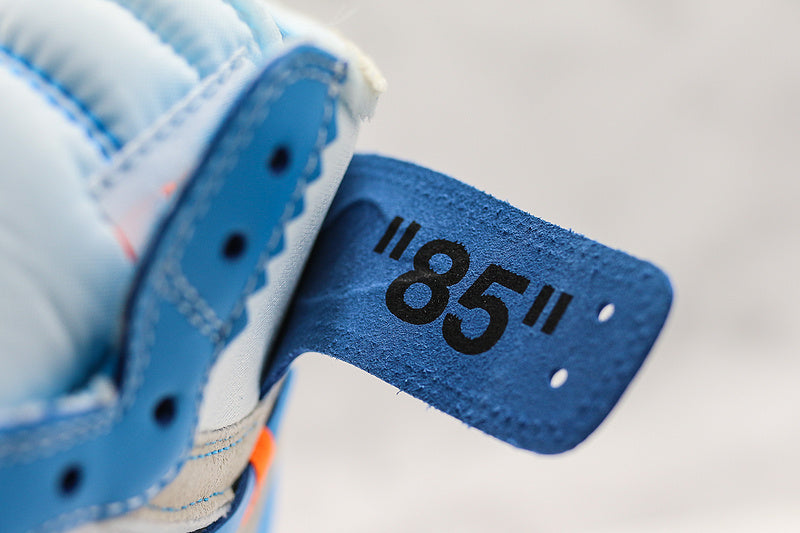 Nike Air Jordan 1 Retro Off-White High Blue White Sneakers