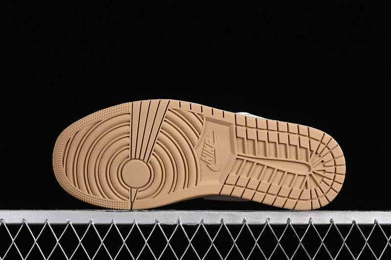 Nike Air Jordan 1 Low LV Khaki Pattern White Sneakers