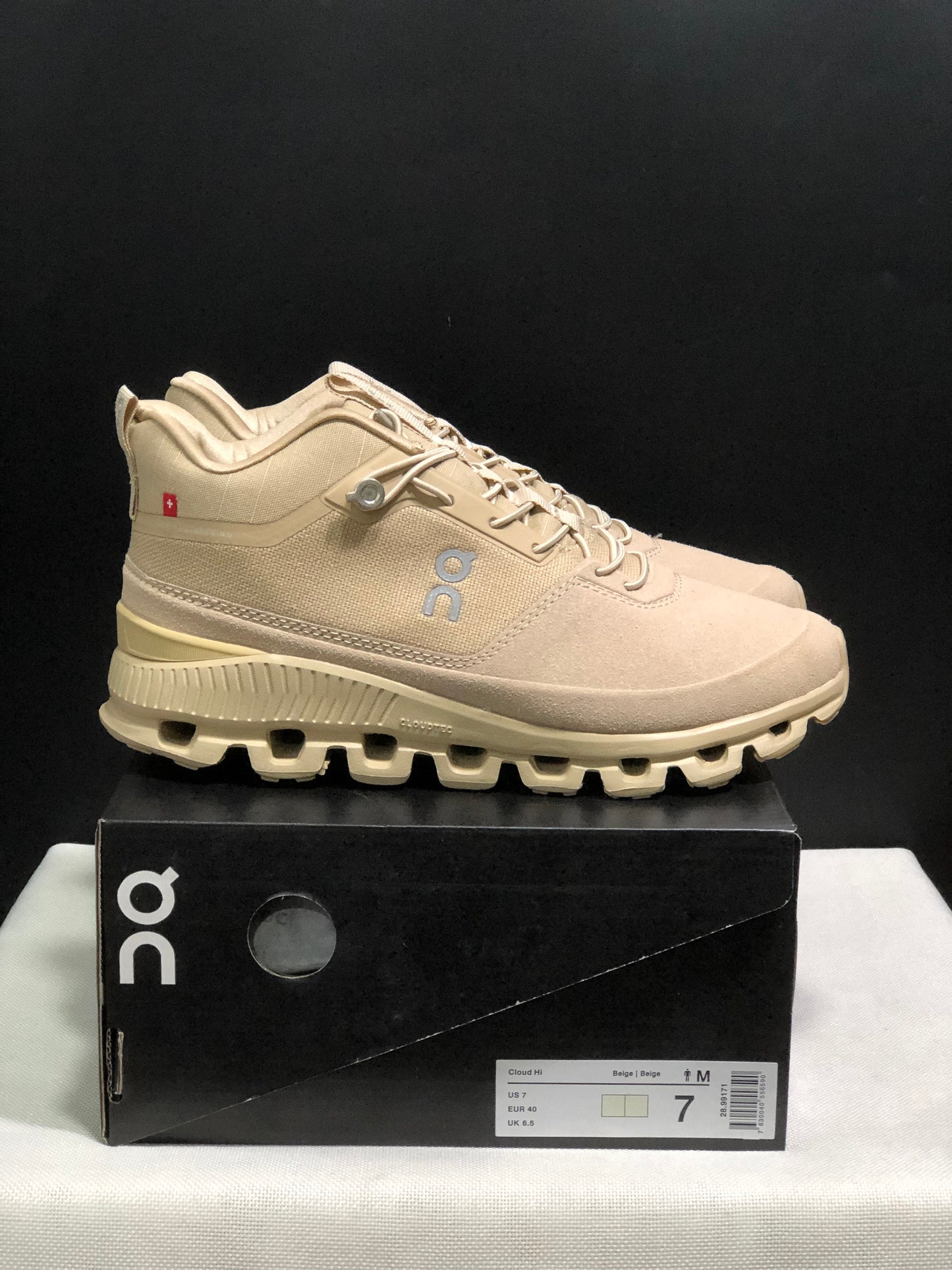 On Running Cloud Hi Edge Outdoor Training Running Shoes Light Brown